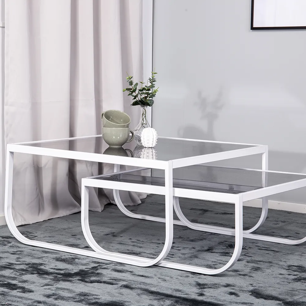 Rocker kit table white