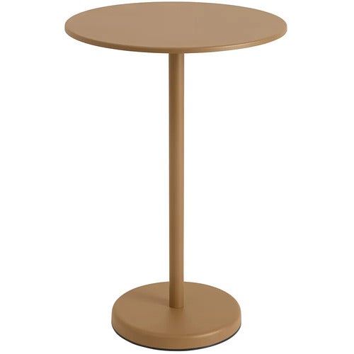 Linear Steel Bar table Ø70 cm Burnt Orange 