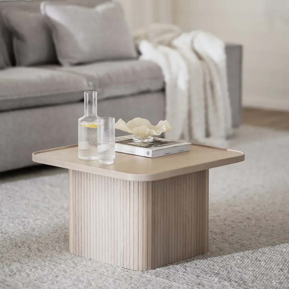 Sullivan coffee table 60x60 cm white pigmented