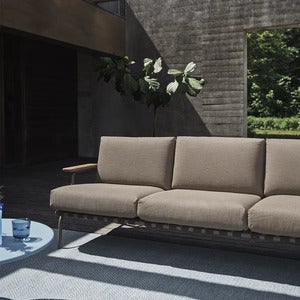 Settle 3-seater sofa Ribbed Weave 5/Taupe 