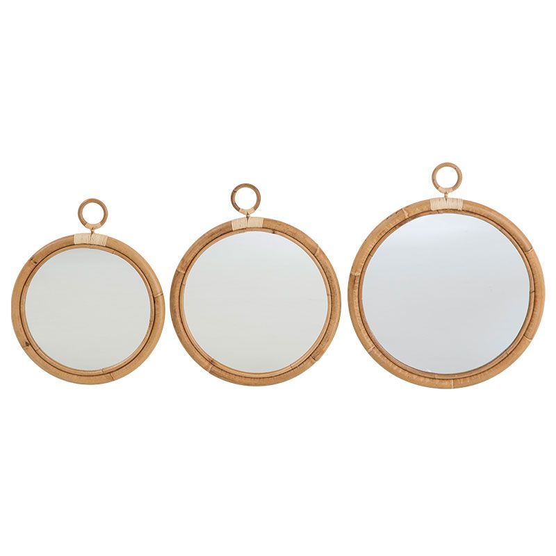 Mirror Ella Ø50 Cm Rattan