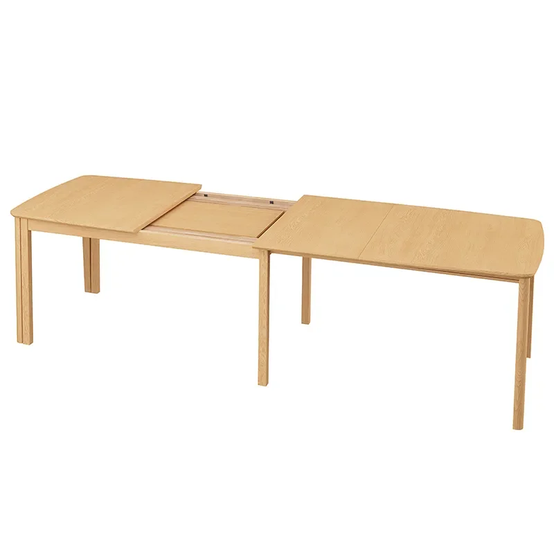 SM107 Dining table 101x160-316-368 cm Solid natural oiled oak