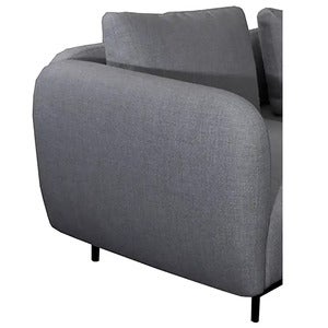 Aura armrest/backrest high Dark grey 