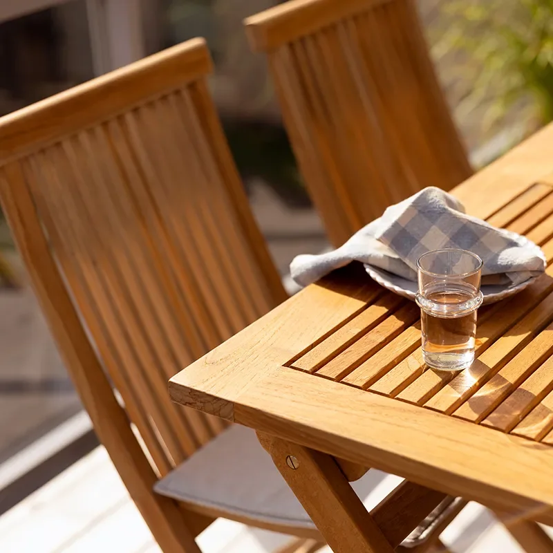 Turin dining chair natural teak