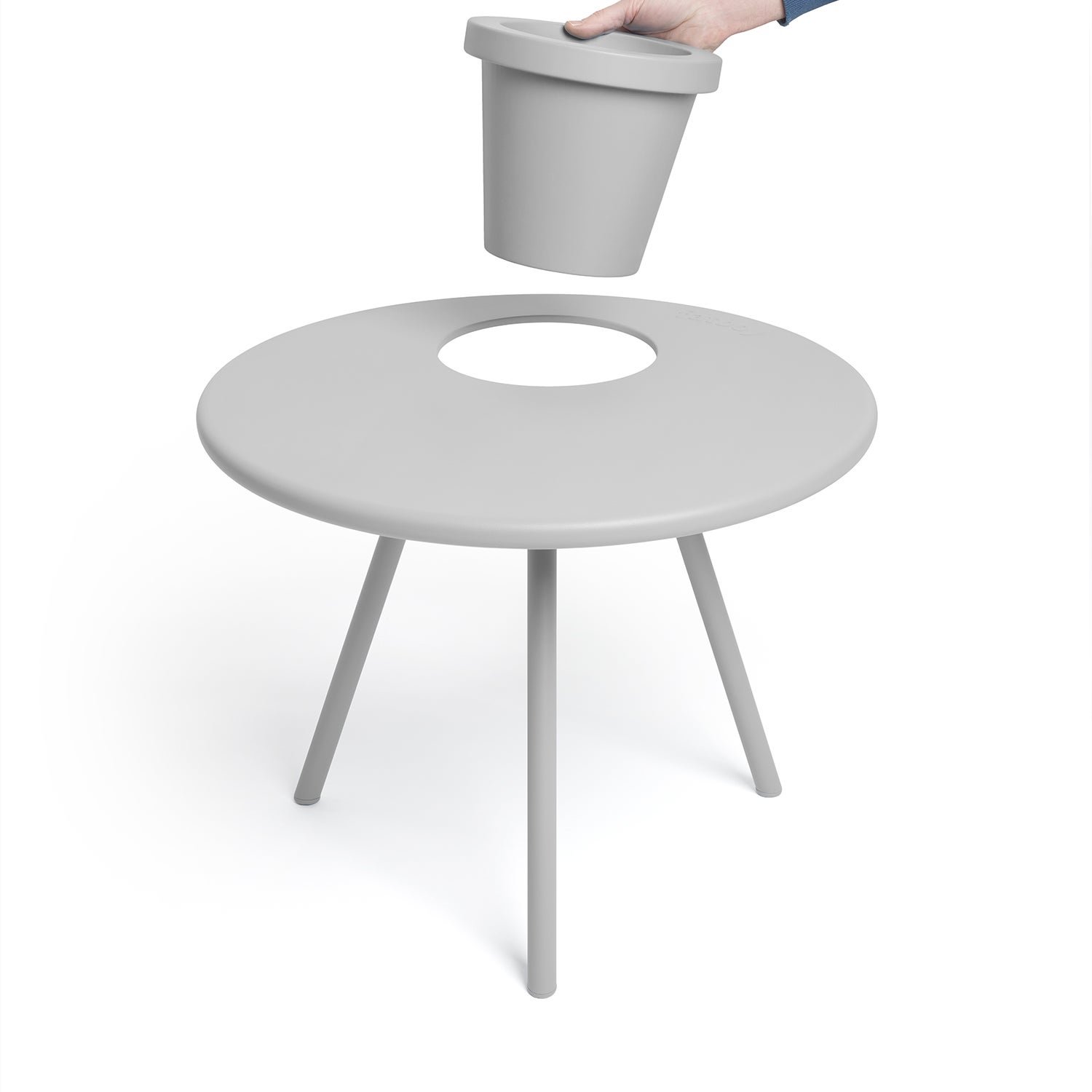 Bakkes side table light grey