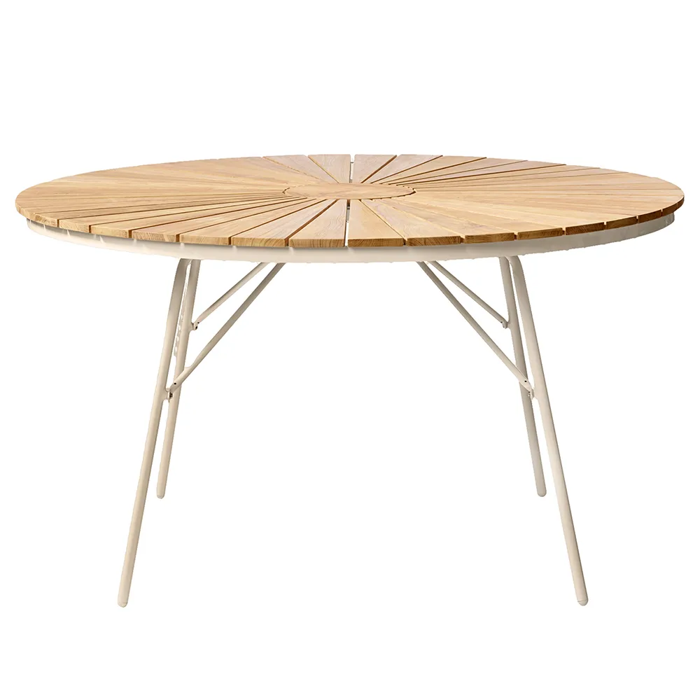 Ellen table 130 cm Sandy grey / teak