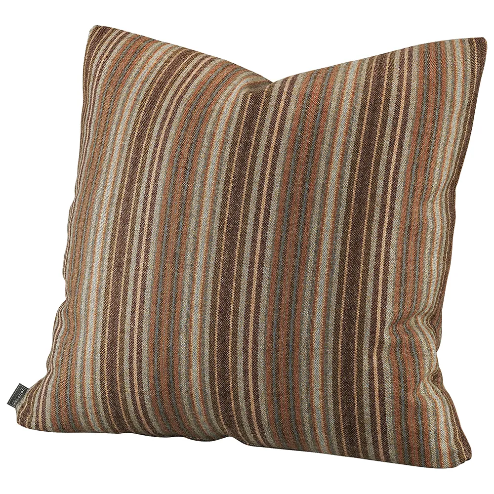 Glensdale Stripe Grey/Ochre cushion cover 50x50 cm