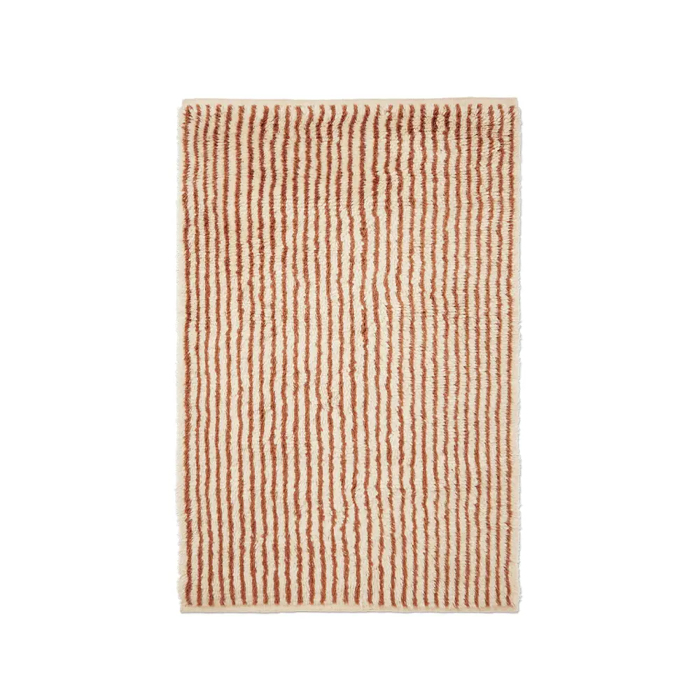 Kami Knotted Rug 120x180 cm - Off-white/Red Brown