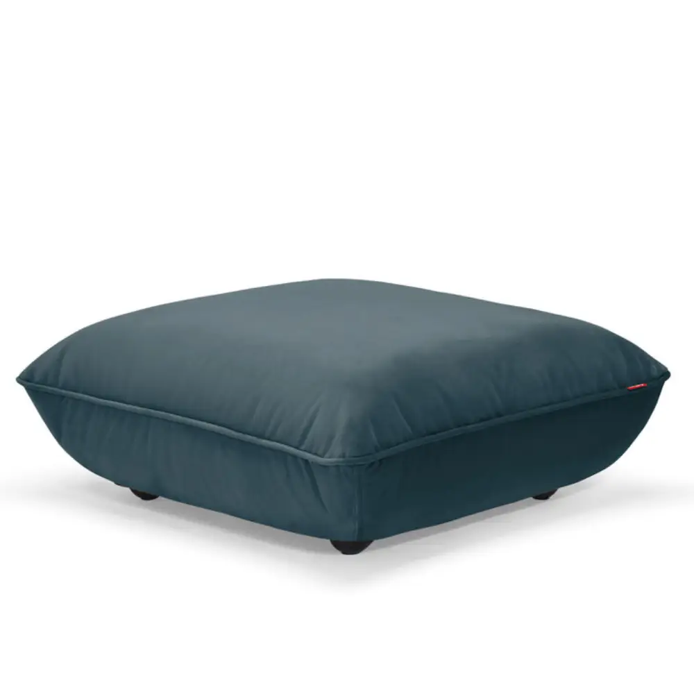 sumo Hocker velvet recycled petrol