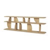 Geometric Console table - Oak