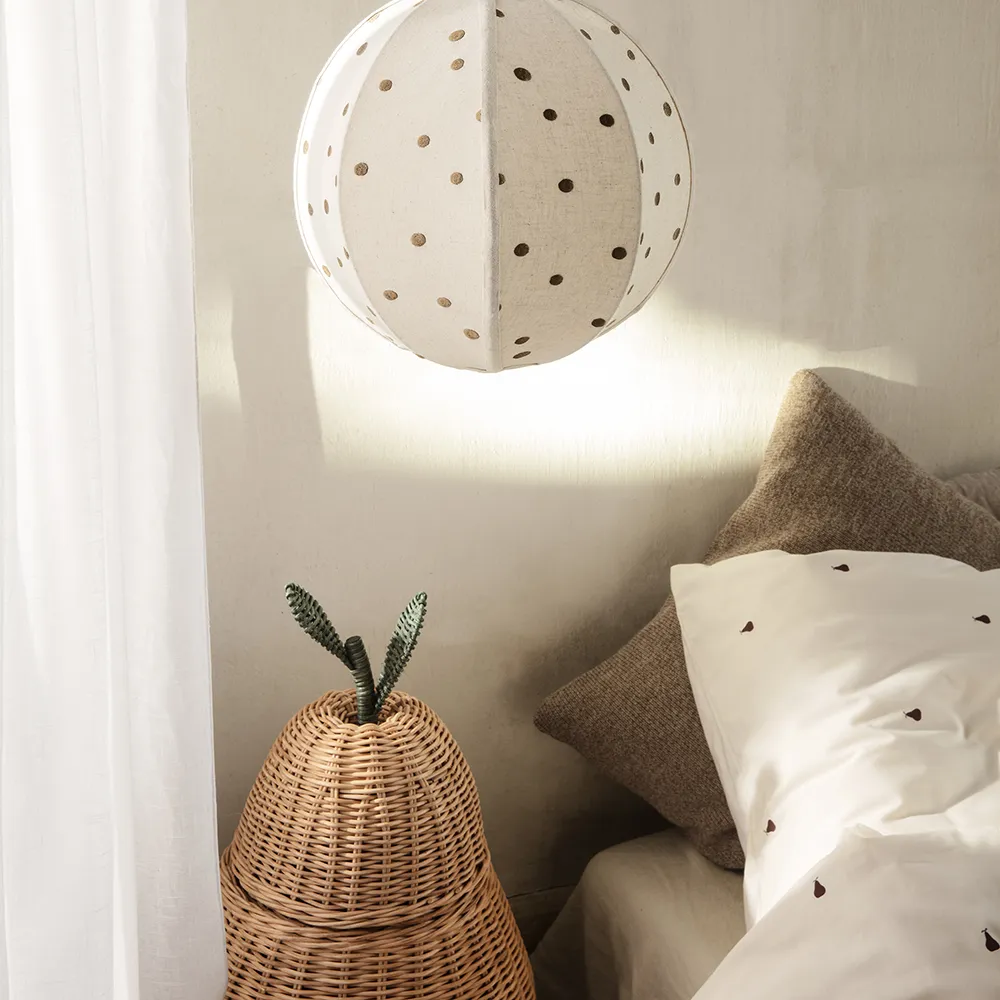 Pear braided storage basket large