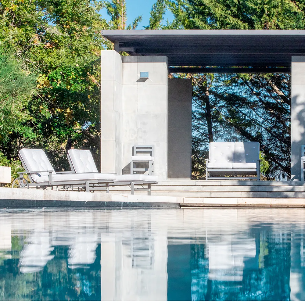 Sunbed Grey Aluminium