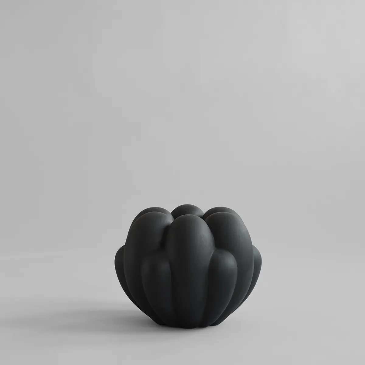Handmade Vase Bloom Mini Black H27 cm