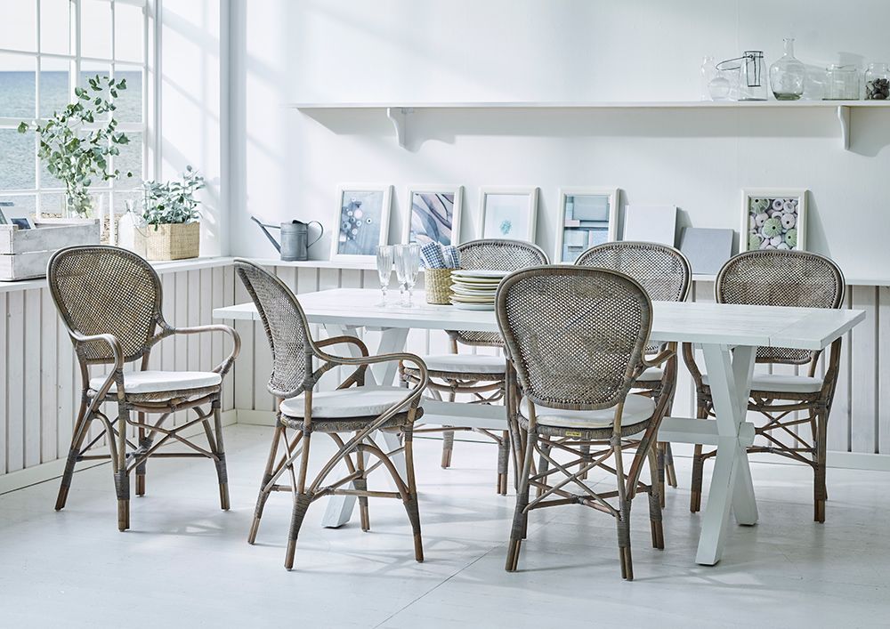 Rossini Dining Chair Rattan Antique