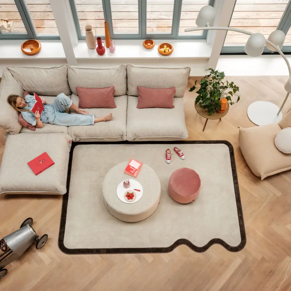 carpet grand not straight creme-brown