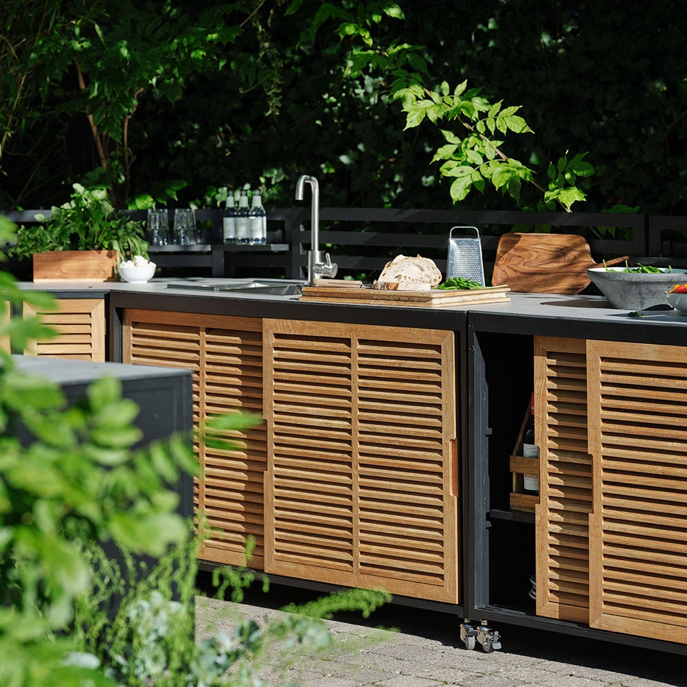 Fornax kitchen unit sink/tap black/grey