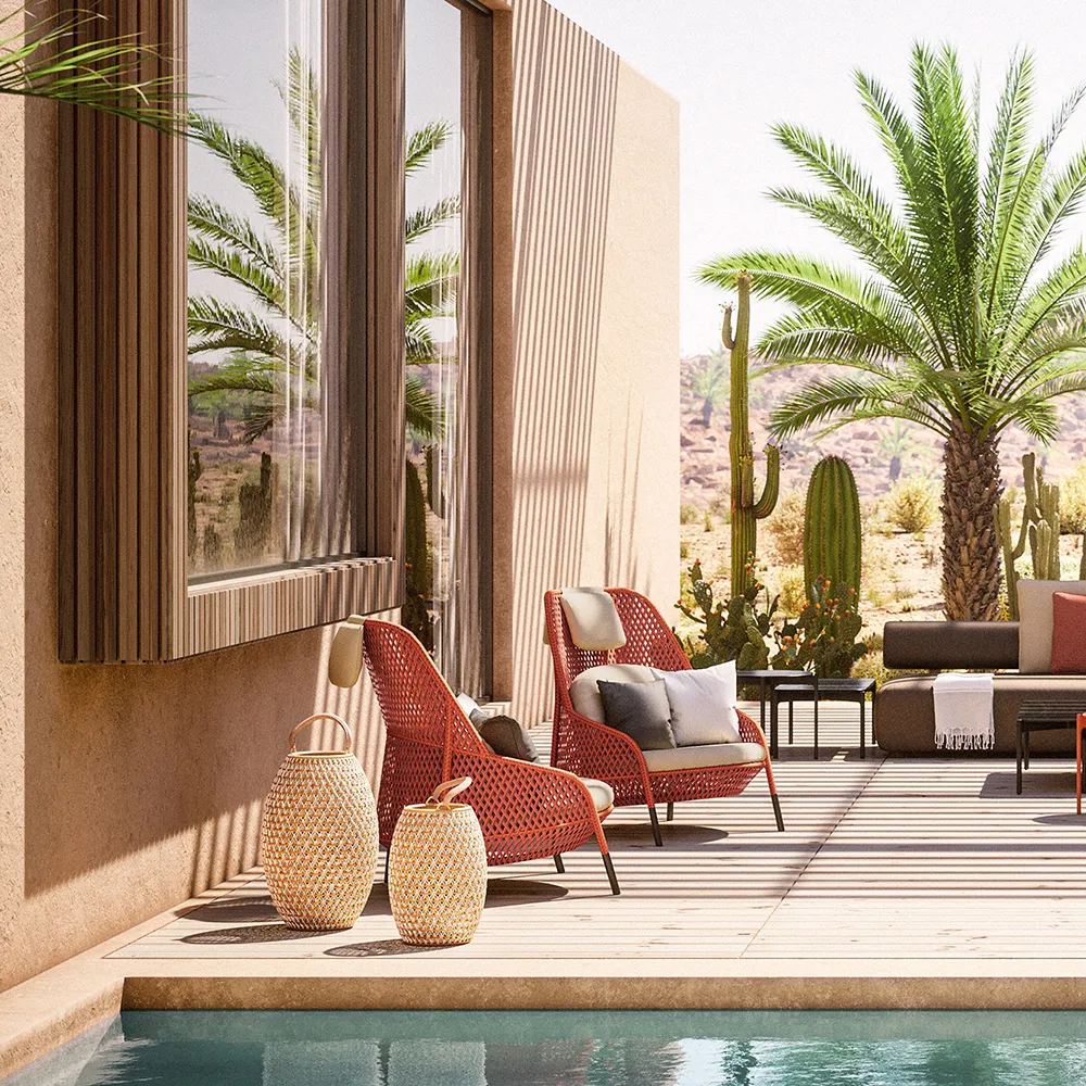 AHNDA wing chair ACC vulcano 0305 elemental 0105