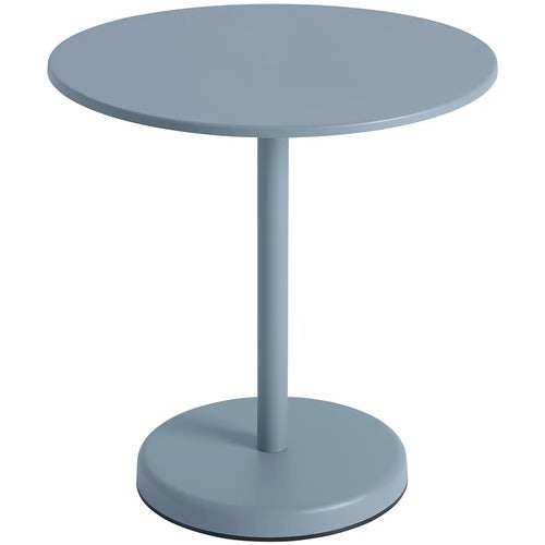 Linear Steel Café Table Ø70 cm Pale Blue 