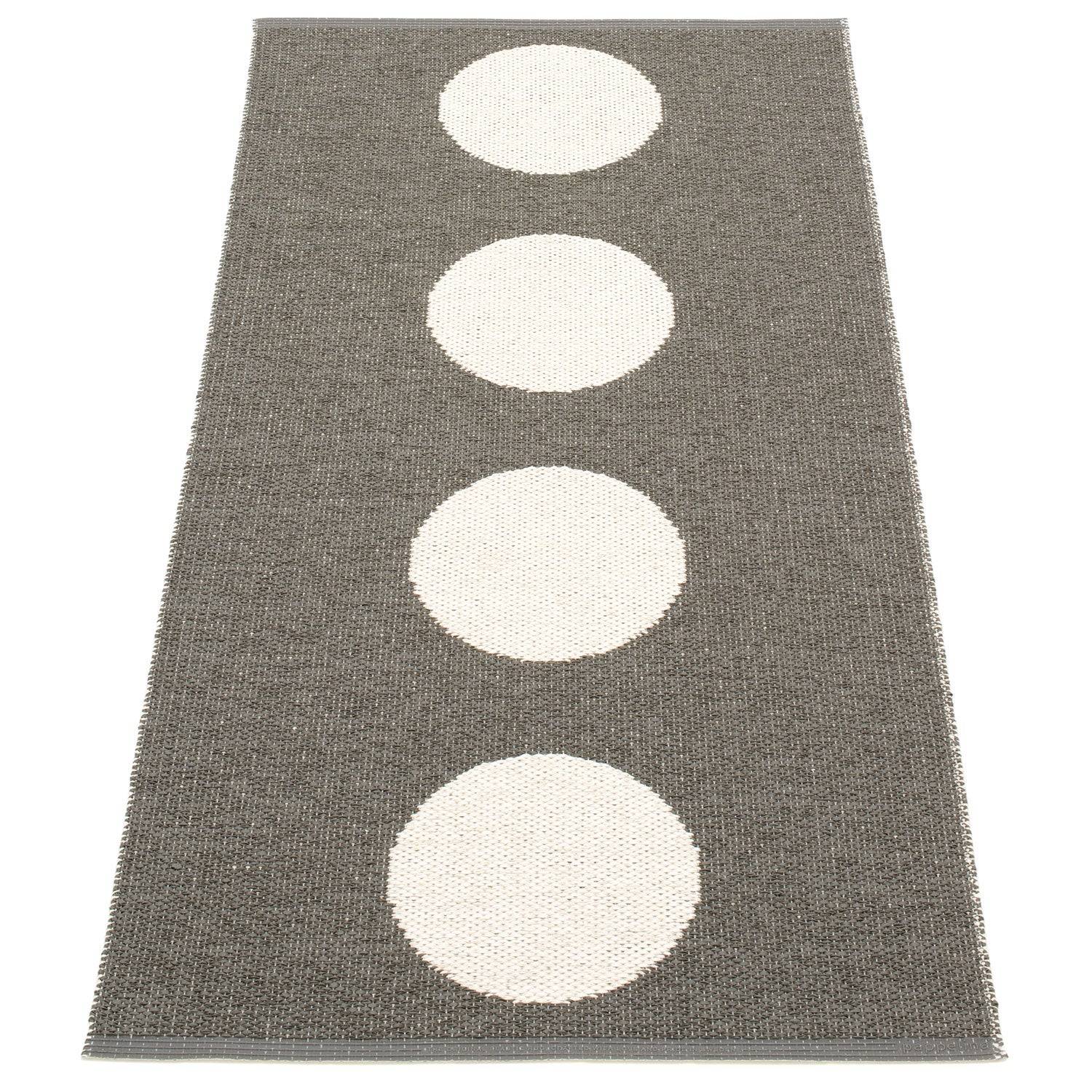 Vera Carpet 70x150 cm charcoal / vanilla