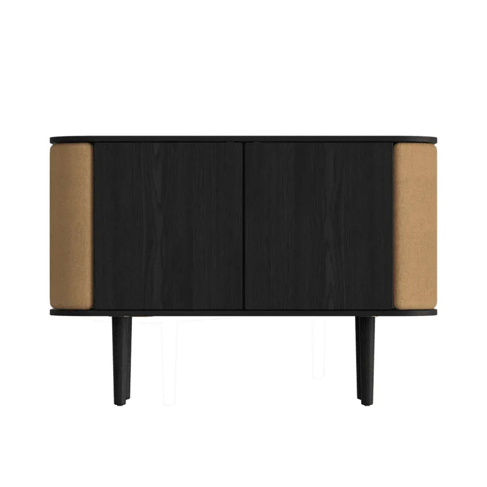 Treasures 2-door cabinet Black Oak/Sugar Brown