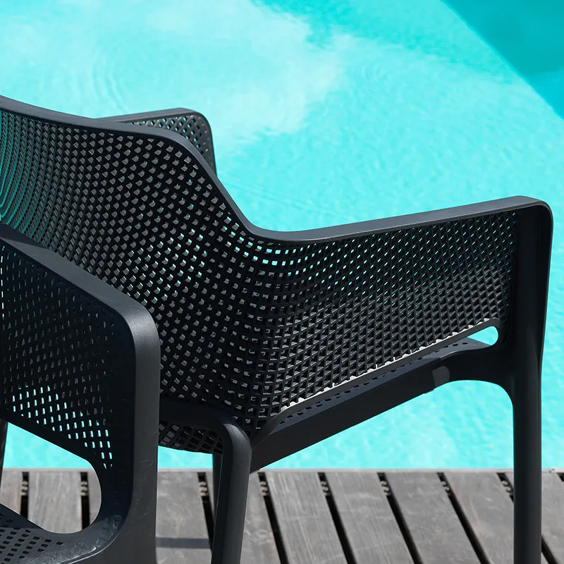 Net armchair Anthracite