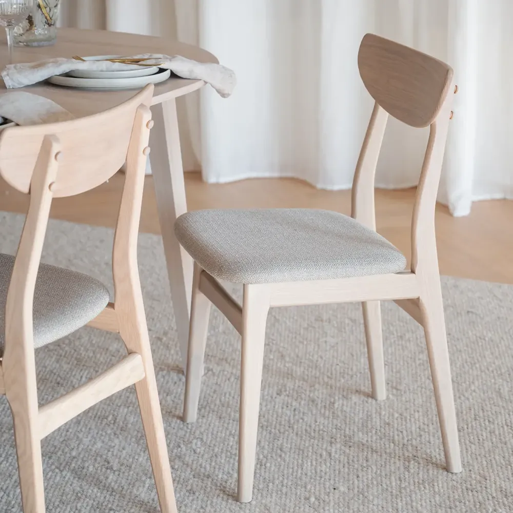 Rodham chair white pigmented oak/gray-beige