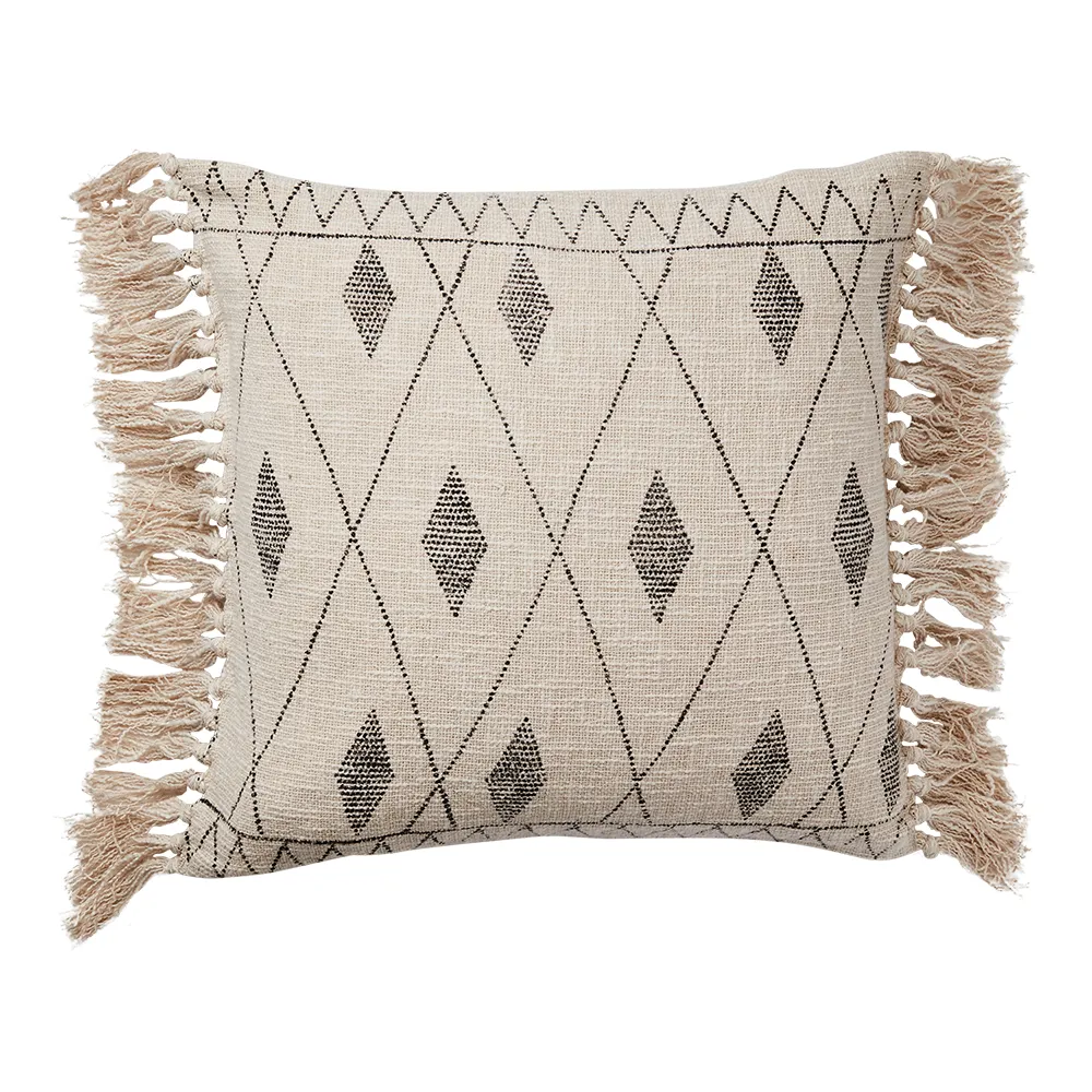  FERNANDO cushion cover natural/black 50x50 cm