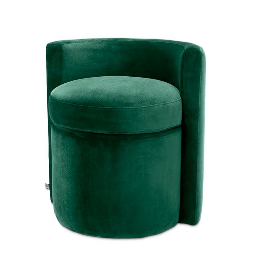 High armchair Arcadia Roche dark green