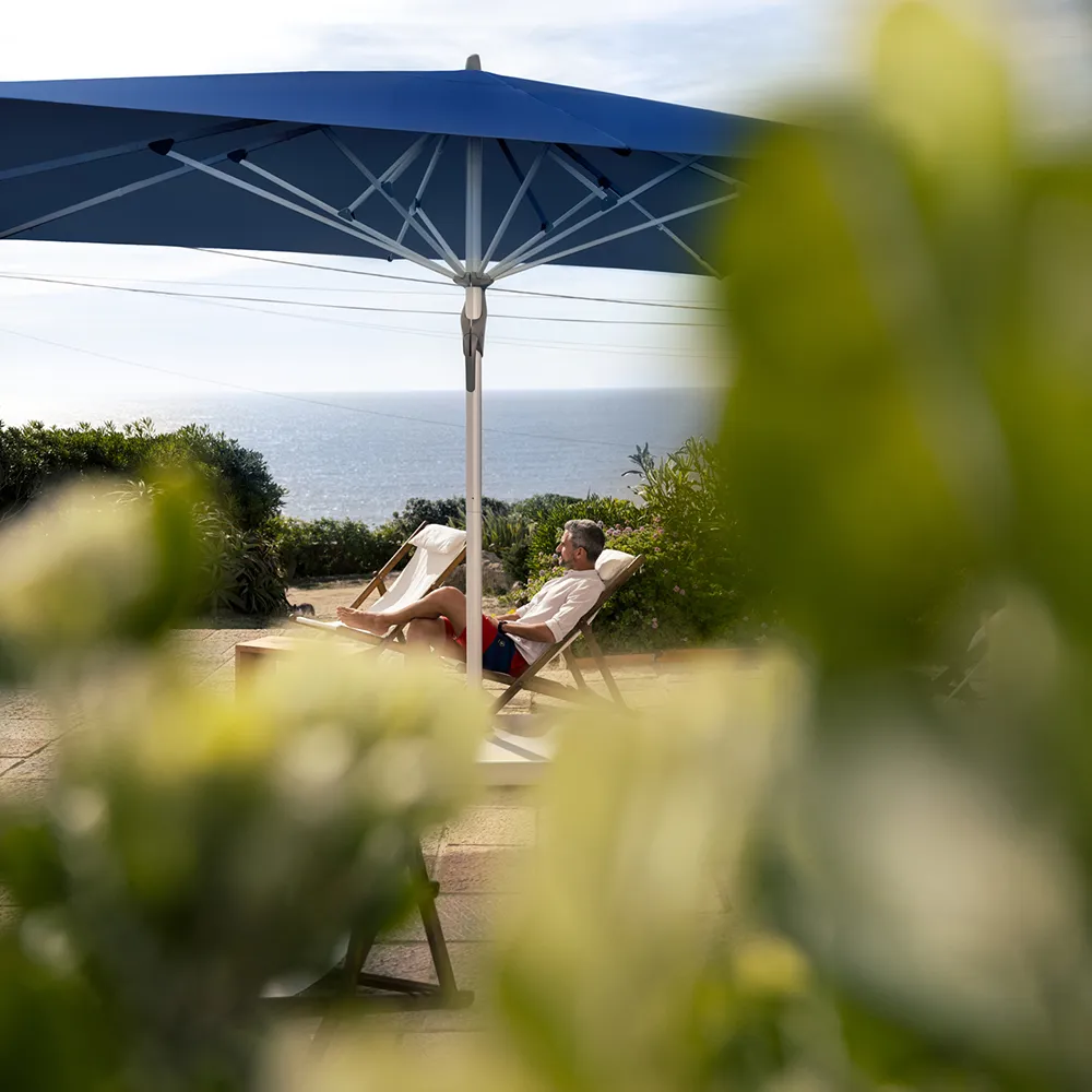 Fortello 350x350 cm parasol alu Cat.5 601 Waterfall