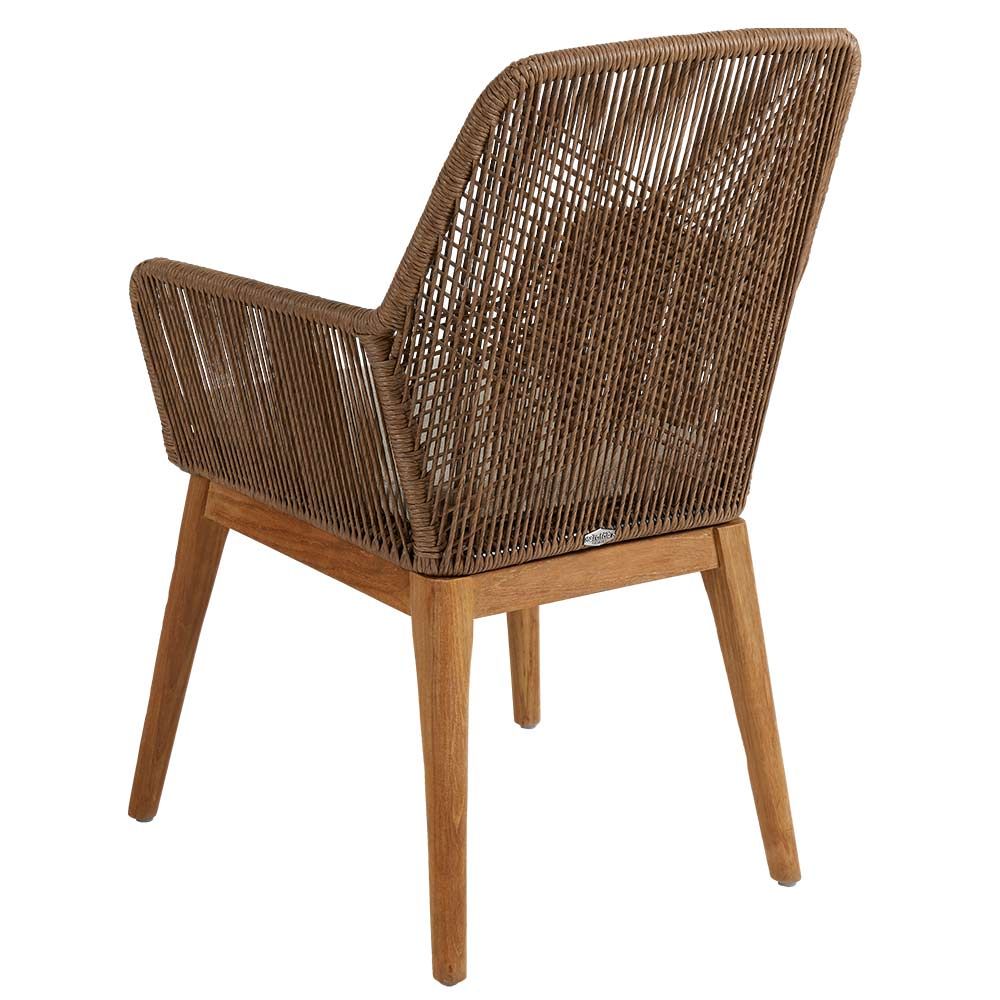 Hassel armchair in teak/Outdoor rattan 
