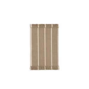 Calm Kelim Mat 50x70 cm - Dark Sand/Off-white