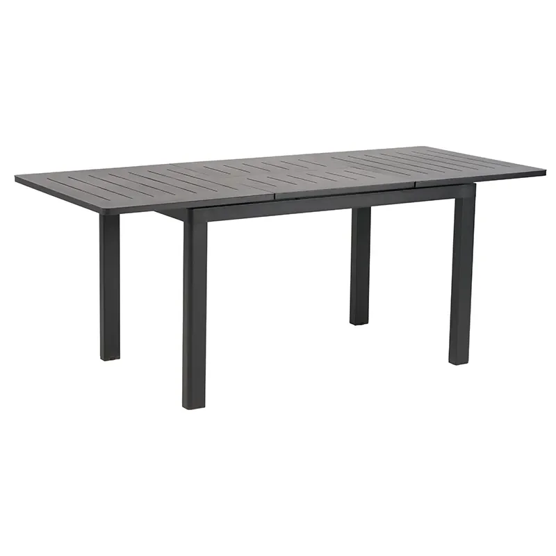 Lomma small dining table 80x132-192 cm black 