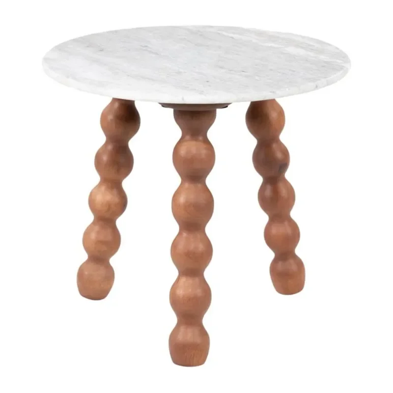 Nelo side table 50x50x46 cm brown