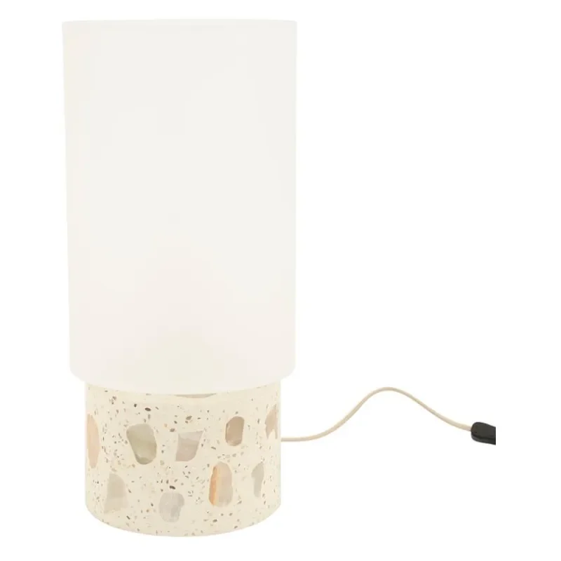 Usva large 22x22x46 cm Concrete, alabaster & Glass White