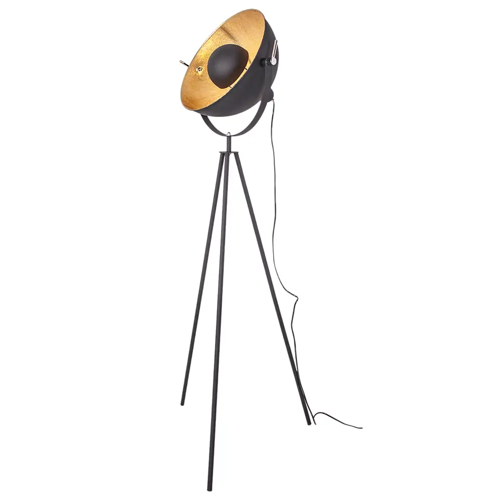 Captain mini floor lamp Black