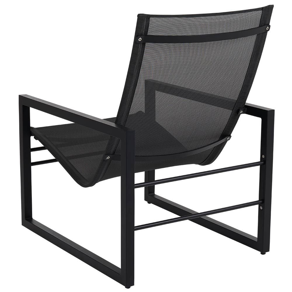 Vevi lounge chair black / black