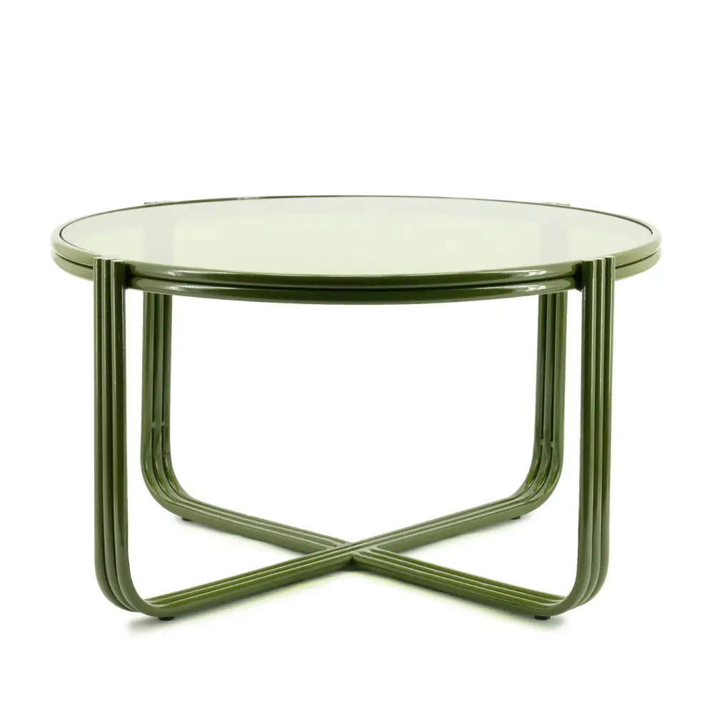 Coffee table Groovy - green 63x63x35 cm