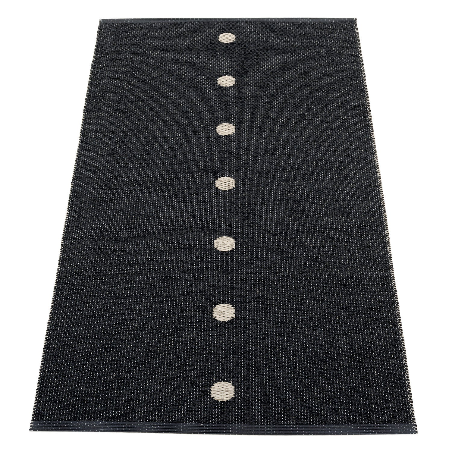 Peg Carpet 70x140 cm black / linen