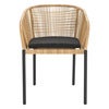 Delta chair    Black / Natural Wicker/ Teddy Black