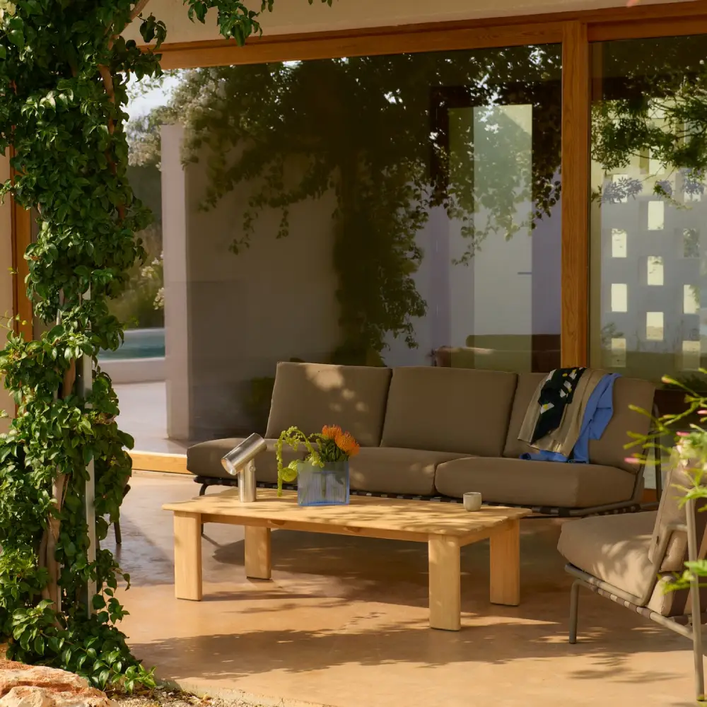 Coffee Table Teak 135x55 Assemble