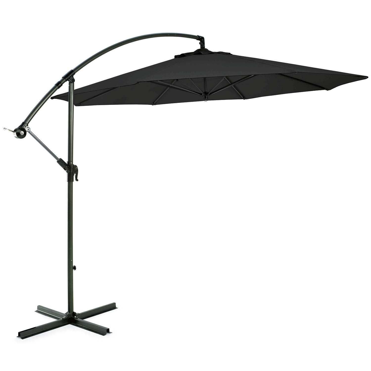 Parasol sidewinder 300 cm metal/black 