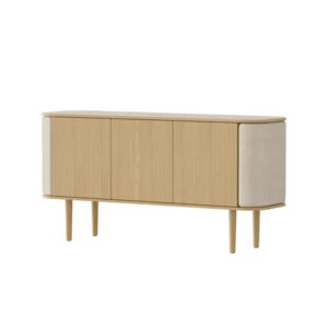 Treasures 3-door cabinet Oak/White Sands