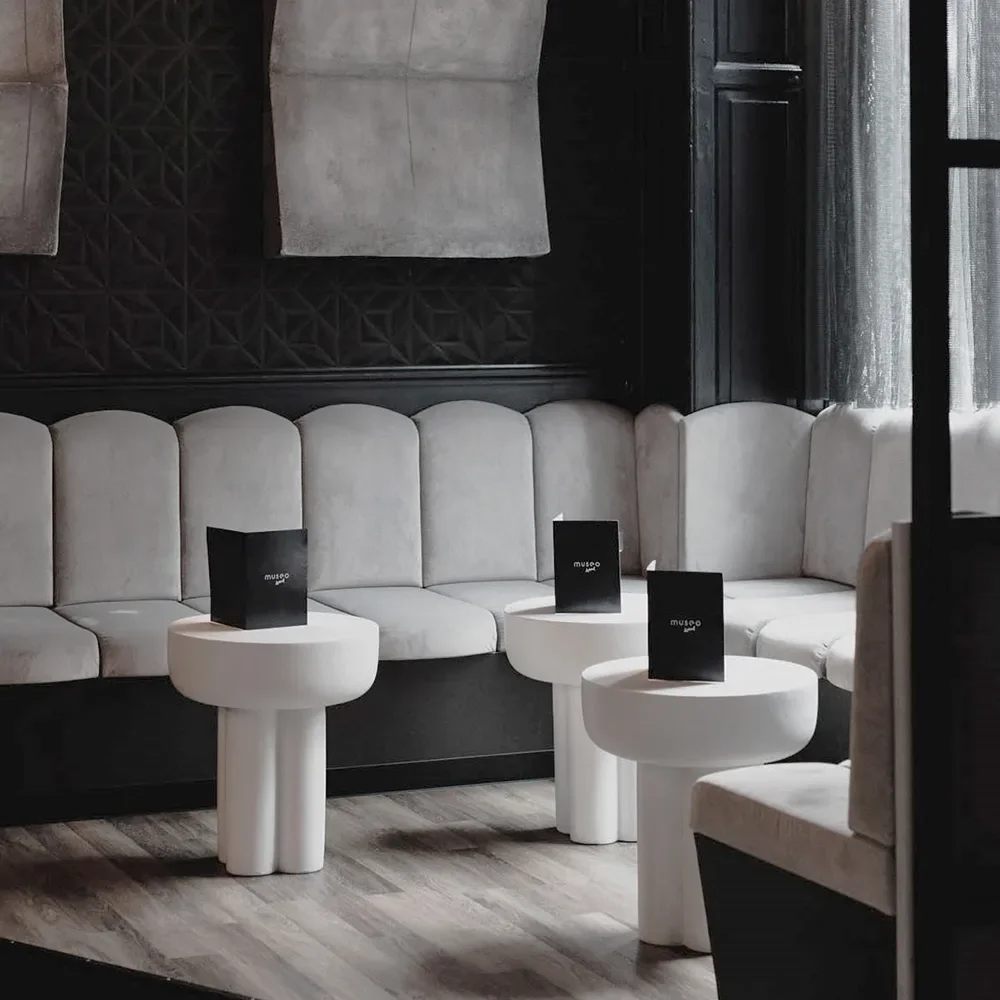 Crown Table, Tall - Bone White