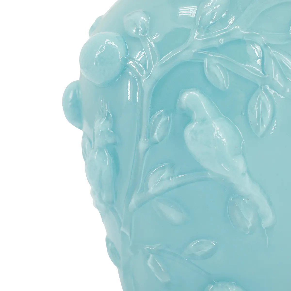 Hand-Blown Vase Aru H22 cm Light Blue