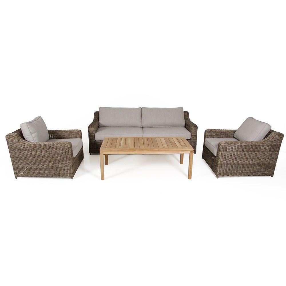 Glendon sofa rustic rattan