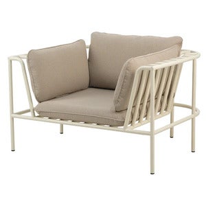 Collier armchair  Pearl white / Teddy beige