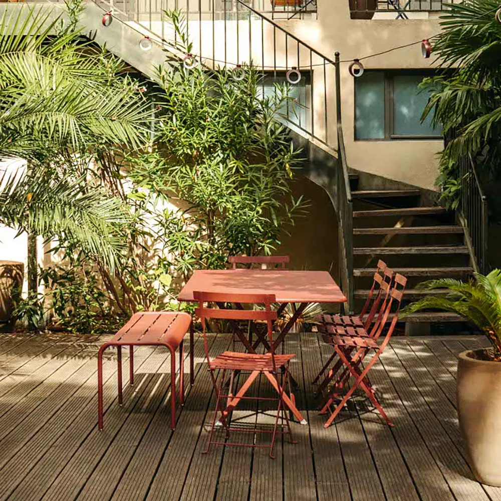 Bistro table 117 x 77 cm Red Ochre