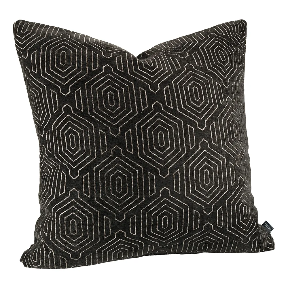 Laurel Ethnic dark brown cushion cover 50x50 cm