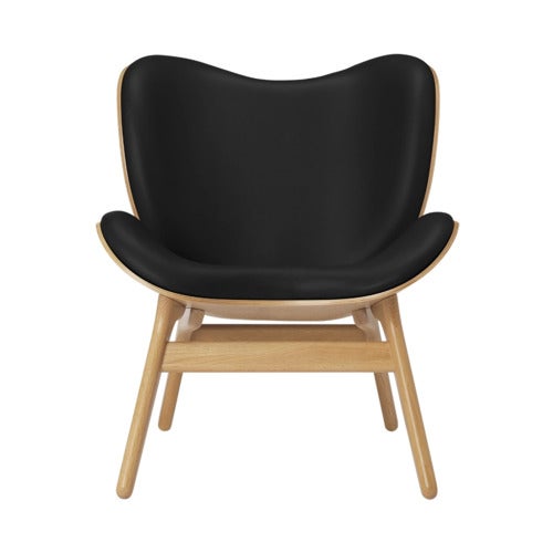A Conversation Piece Loungechair Oak/Hope Leather Black