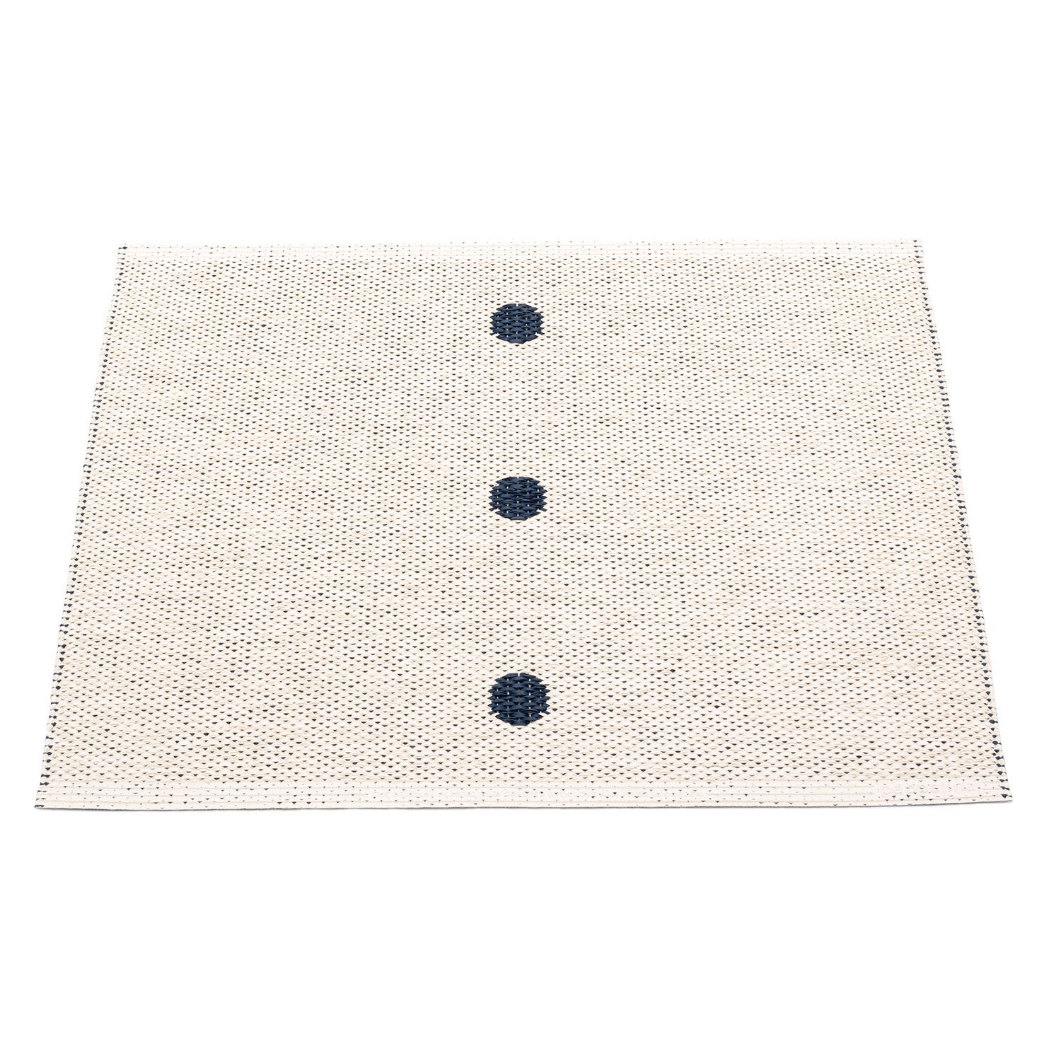Peg Carpet 70x60 cm dark blue / vanilla